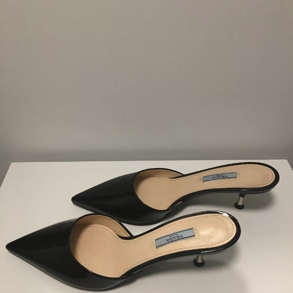 PRADA Patent Mules With Bow Sz 39 - Picture 6 of 7